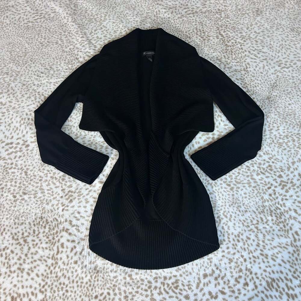 Inc International Concepts Cardigan Size XL Black Shawl